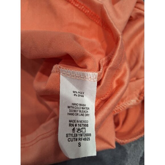 NWOT You & Me Ruffled Coral Sleeveless Blouse/Size. S - Picture 6 of 6